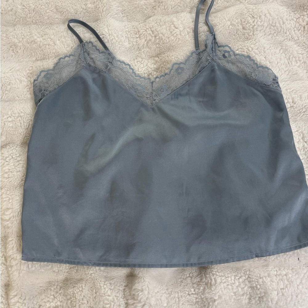 Forever 21 Light Blue Lace Camisole